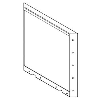 Stalowa donica - Panel - 50 x 50 cm - RAL7016 matowy (szary antracyt)
