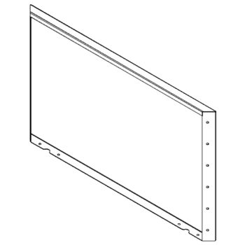 Stalowa donica - Panel - 60 x 100 cm - RAL9010 matowy (biały)