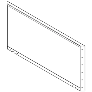 Stalowa donica - Panel - 60 x 120 cm - RAL9010 matowy (biały)
