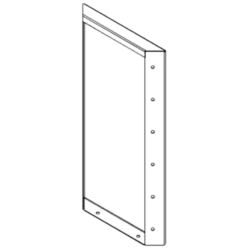 Stalowa donica - Panel - 60 x 30 cm - RAL9010 matowy (biały)