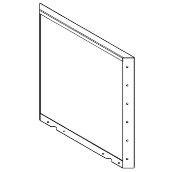 Stalowa donica - Panel - 60 x 60 cm - RAL9010 matowy (biały)