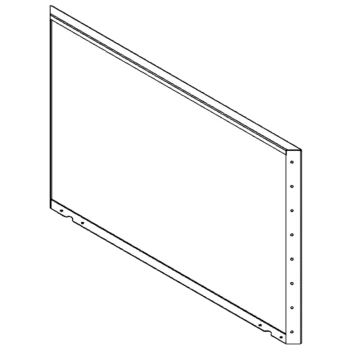 Stalowa donica - Panel - 80 x 120 cm - RAL9005 matowy (czarny)