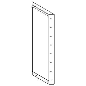 Stalowa donica - Panel - 80 x 30 cm - RAL9010 matowy (biały)