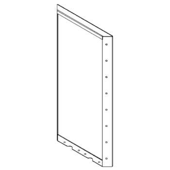 Stalowa donica - Panel - 80 x 40 cm - RAL7016 matowy (szary antracyt)