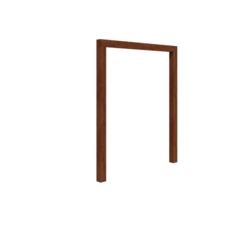 Pergola ze stali corten - Proste - 200 x 230 cm - Bez bloczka betonowego