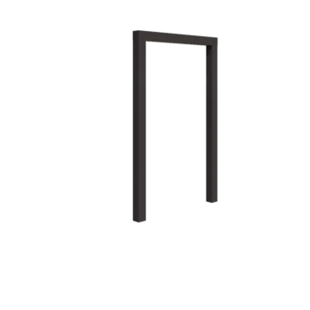 Stalowa pergola - Proste - 150 x 230 cm - Inny kolor RAL - Bez bloczka betonowego