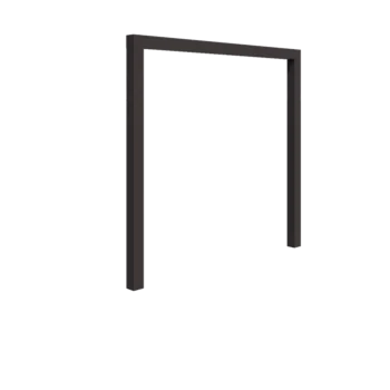 Stalowa pergola - Proste - 250 x 230 cm - Inny kolor RAL - Bez bloczka betonowego