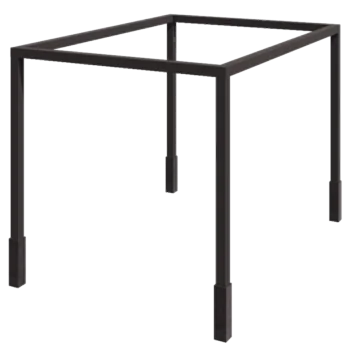 Stalowa pergola - Kwadratowe - 224 x 200 x 230 cm - Inny kolor RAL - Bez bloczka betonowego
