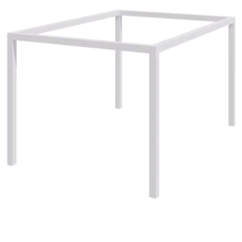 Stalowa pergola - Prostokątne - 424 x 300 x 230 cm - RAL9010 matowy (biały) - Bez bloczka betonowego