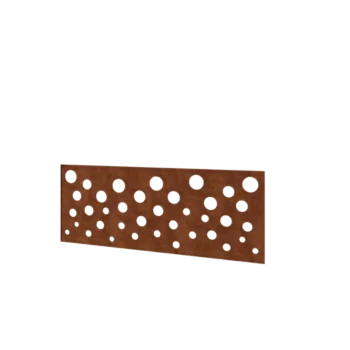 Ogrodzenie panelowe ze stali corten H - Panel B - 120 x 47,5 cm