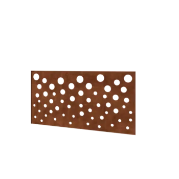 Ogrodzenie panelowe ze stali corten H - Panel B - 120 x 63,3 cm
