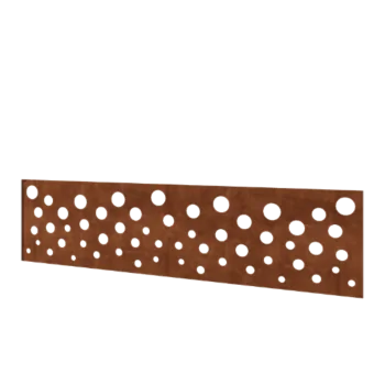 Ogrodzenie panelowe ze stali corten H - Panel B - 180 x 47,5 cm