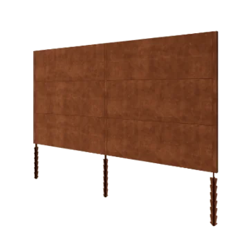 Ogrodzenie panelowe ze stali corten H3 - Kompletny zestaw - 378 x 6 x 190 cm